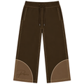 Pesoria Lower — Brown embroidered front view