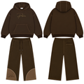 Brown Pesoria logo T-shirt