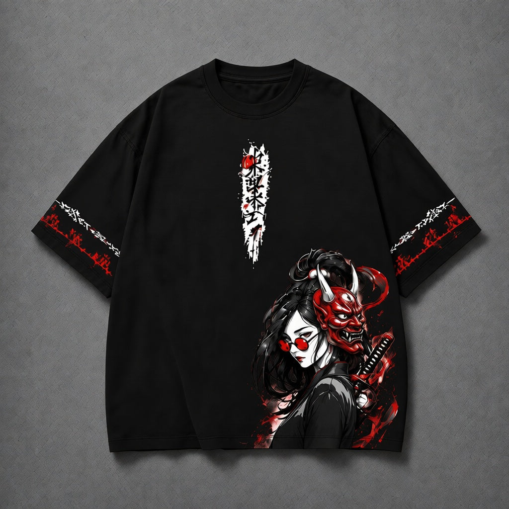 Death queen Girl Samurai tee