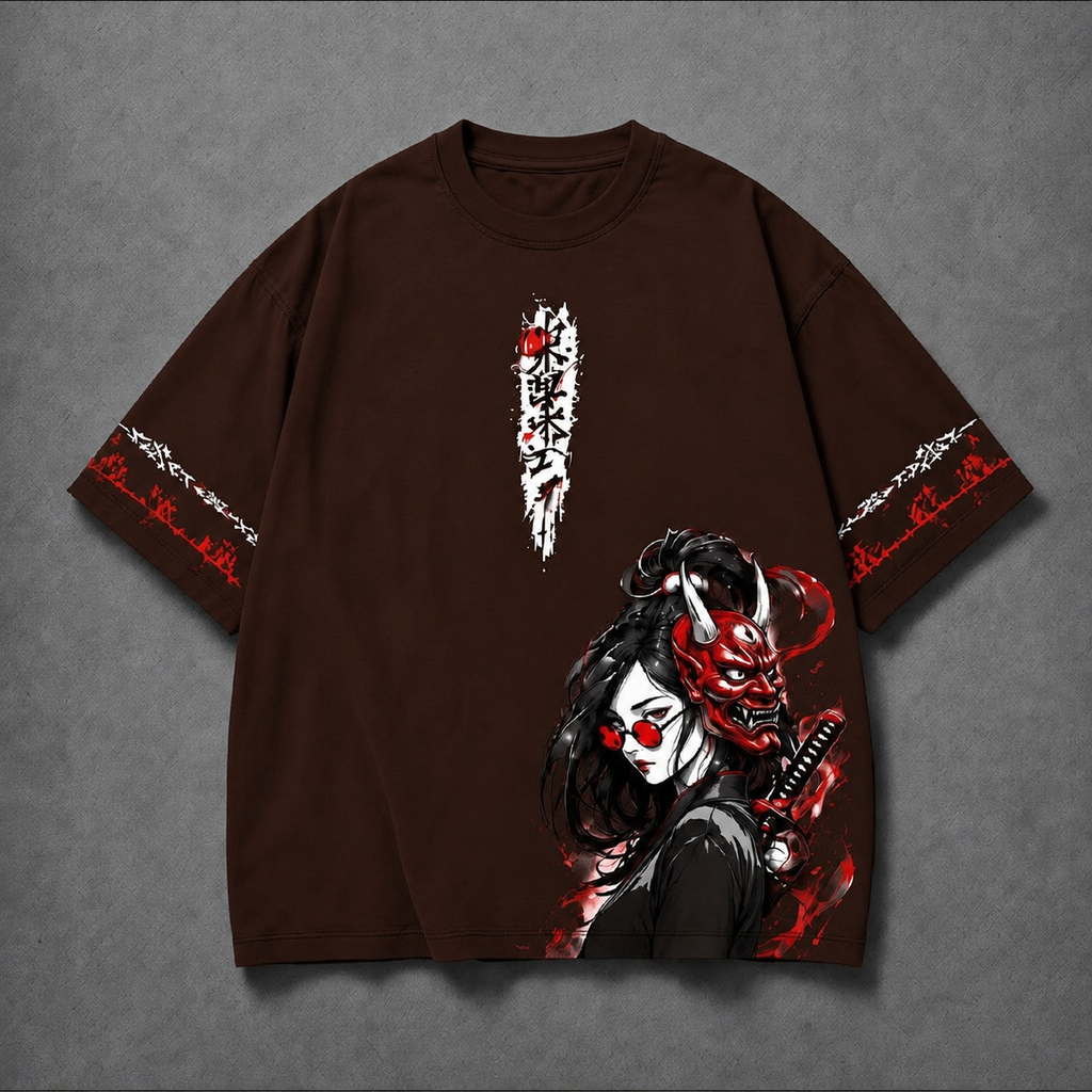 Death queen Girl Samurai tee