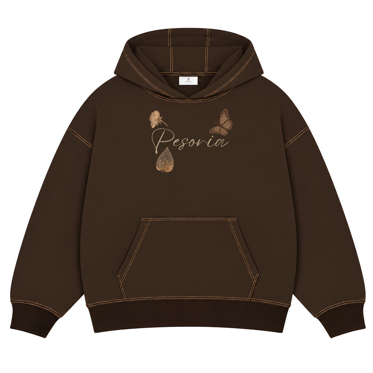 Nature Hoodie embroidered front view